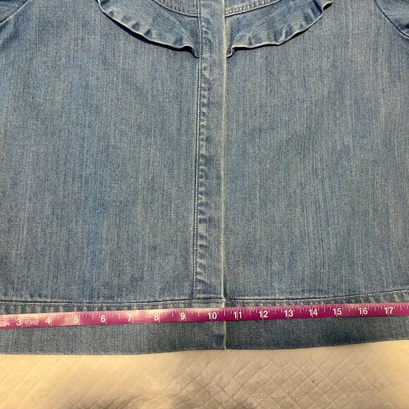 Vero Moda Ruffle Demin Jacket - Picture 6 of 10